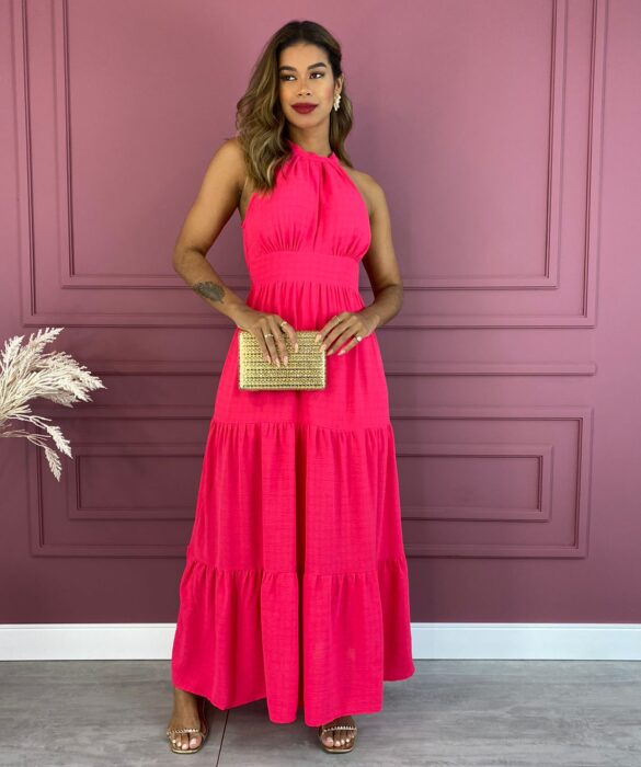 fernandaramosstore com br vestido longo com bojo viscolinho com amarracao pink 3