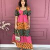 fernandaramosstore com br vestido longo sem bojo amarracao atras verde pink e laranja 2