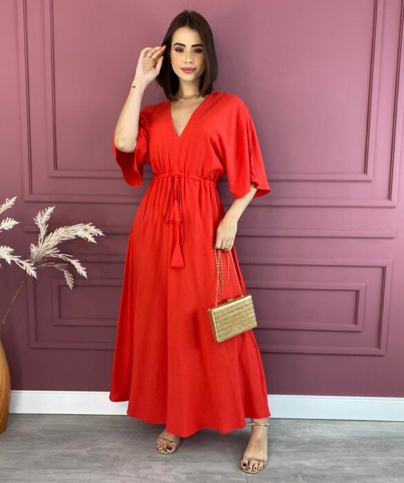 fernandaramosstore com br vestido longo sem bojo com amarracao manga 34 vermelho