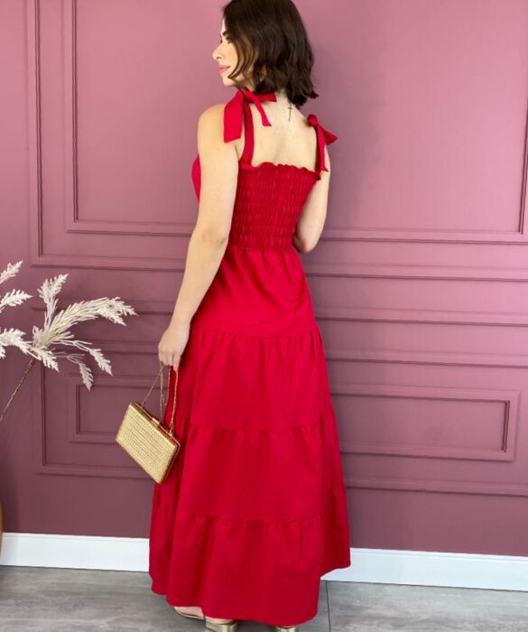 fernandaramosstore com br vestido longo sem bojo com amarracao nas alcas vermelho 1