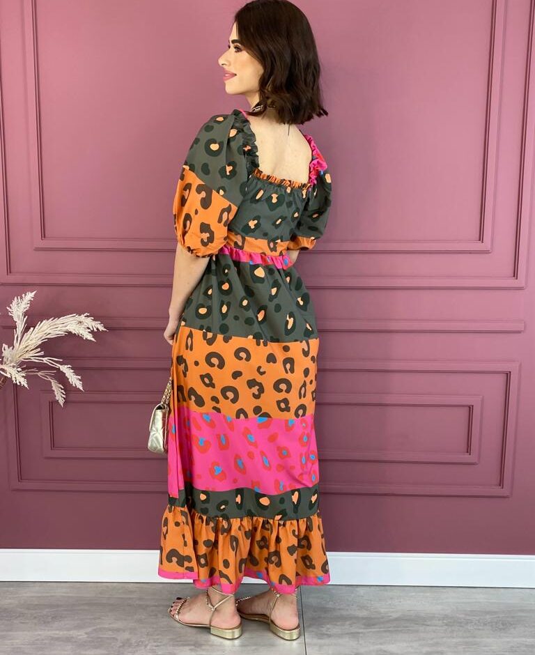 fernandaramosstore com br vestido longo sem bojo com lastex verde pink e laranja 2