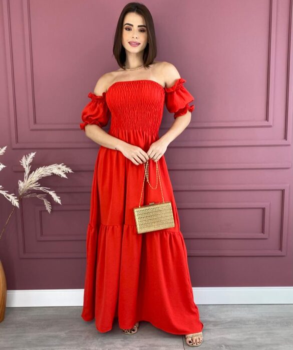 fernandaramosstore com br vestido longo sem bojo com lastex vermelho 1