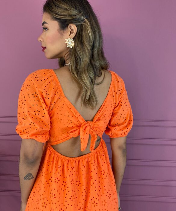 fernandaramosstore com br vestido longo sem bojo de laise amarracao atras laranja 4