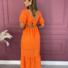 fernandaramosstore com br vestido longo sem bojo de laise amarracao atras laranja 6