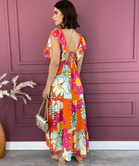 fernandaramosstore com br vestido longo sem bojo floral pink e laranja com amarracao copia 2