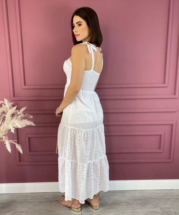 fernandaramosstore com br vestido midi sem bojo amarracao nas alcas laise branco 3