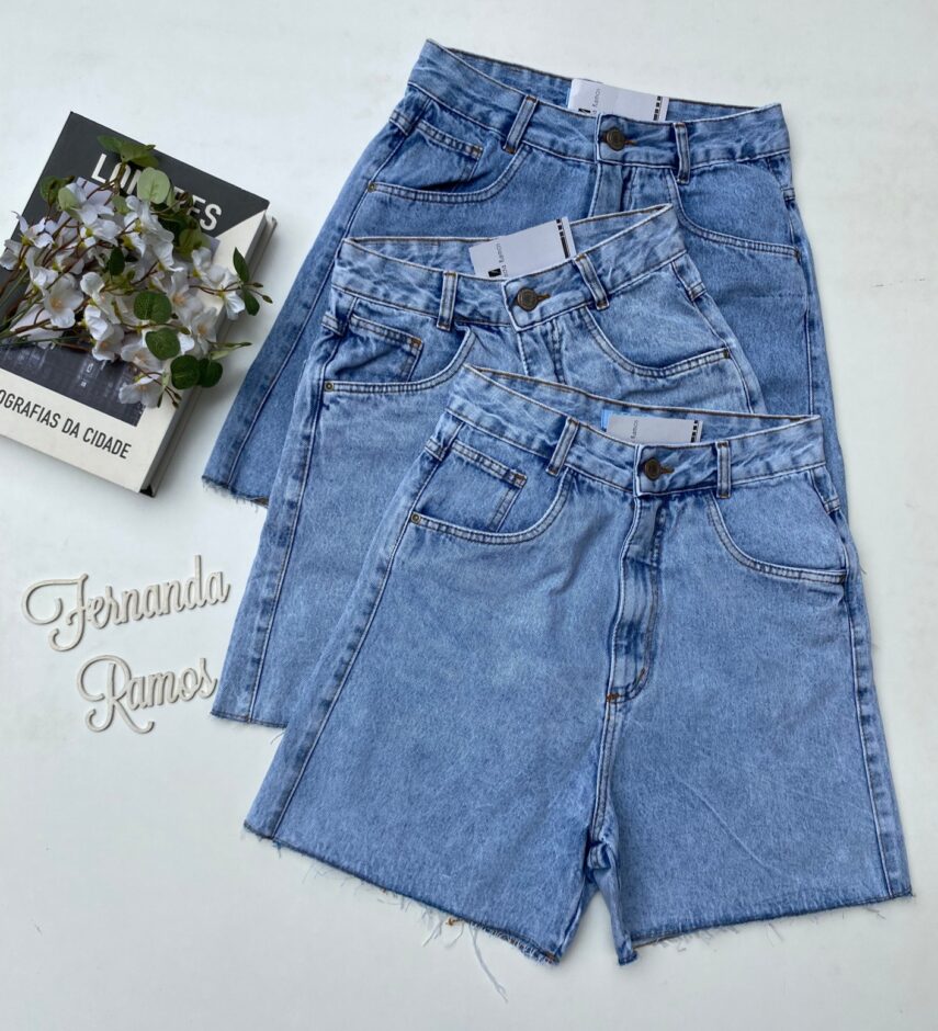 Bermuda Jeans Feminino Bianca Fernanda ramos store