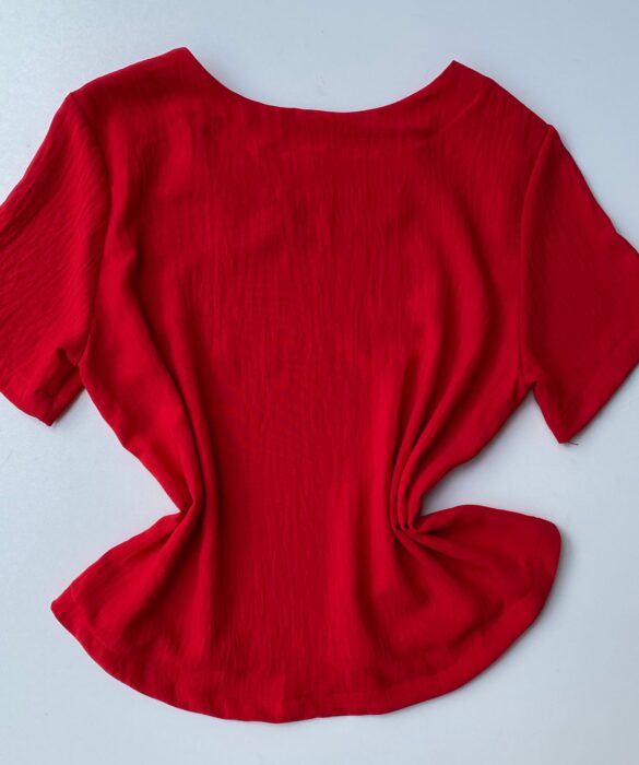 fernandaramosstore com br blusa feminina manga curta vermelho