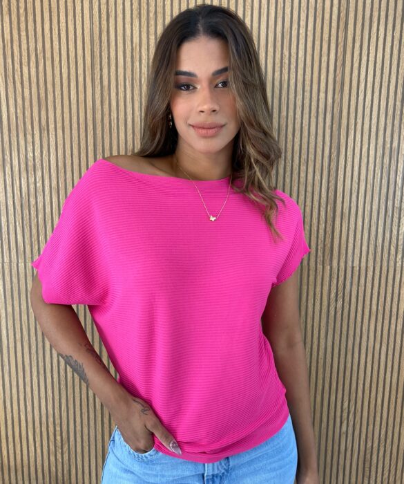 fernandaramosstore com br blusa manga curta feminina canelada pink 1