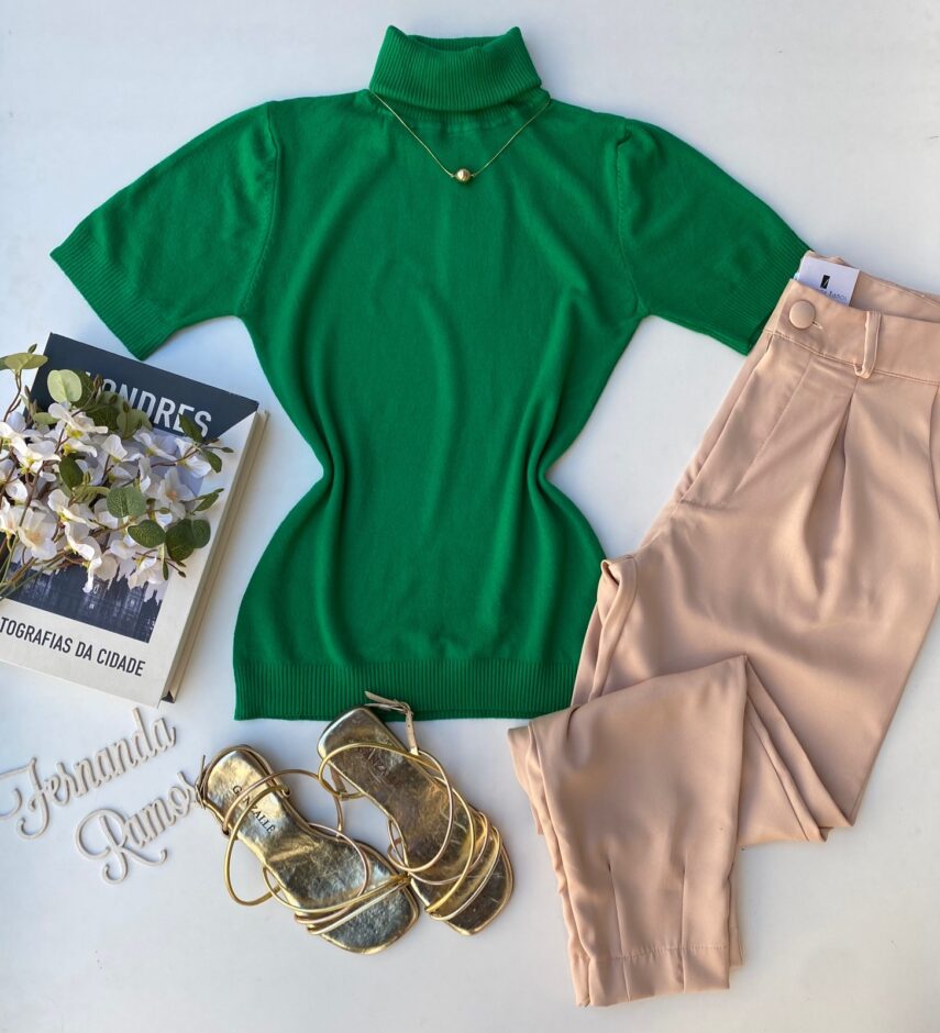fernandaramosstore com br blusa manga curta feminina gola detalhe na manga verde bandeira