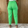 Calça Feminina Sarja com Bolsos Amarração e Elastano Verde - Fernanda Ramos Store