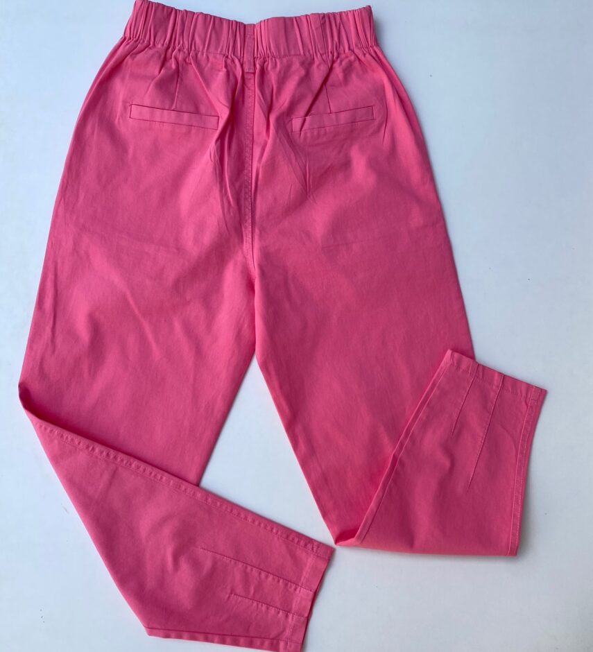 Calça Feminina Sarja com Bolsos Rosa - Fernanda Ramos Store