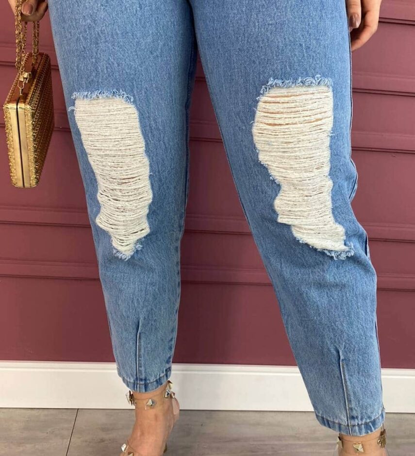 Calça Jeans Feminina Slouchy 1072 - Fernanda Ramos Store