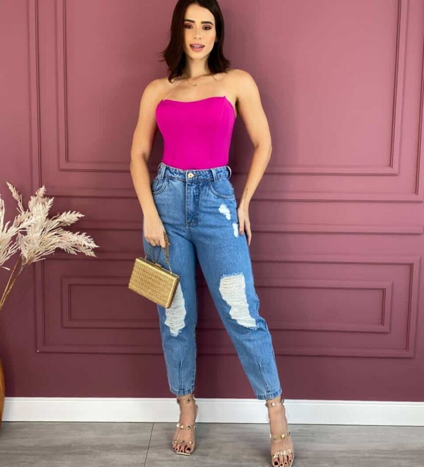 Calça Jeans Feminina Slouchy 1072 - Fernanda Ramos Store