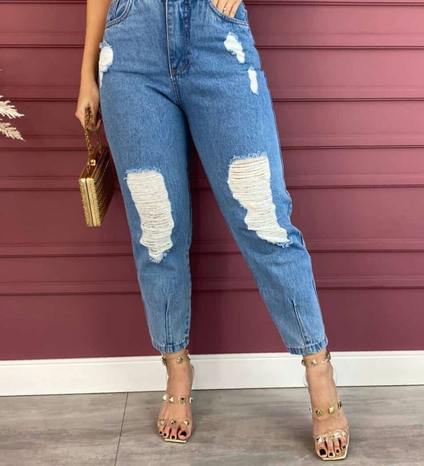 Calça Jeans Feminina Slouchy 1072 - Fernanda Ramos Store