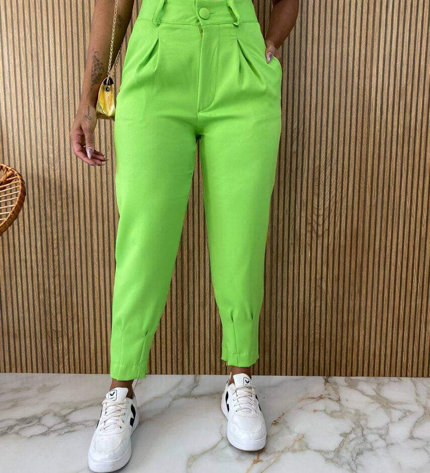 Calça Social Feminina Skinny Verde - Fernanda Ramos Store