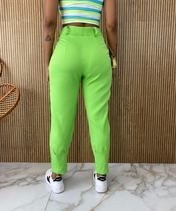 Calça Social Feminina Skinny Verde - Fernanda Ramos Store