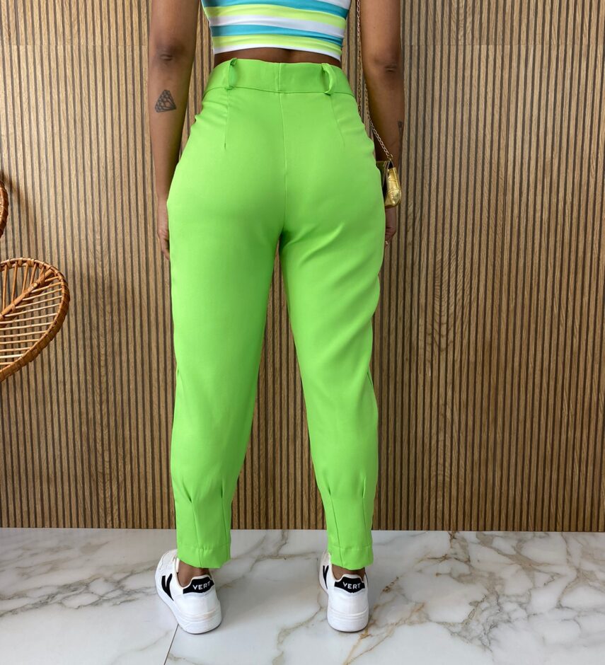 Calça Social Feminina Skinny Verde - Fernanda Ramos Store