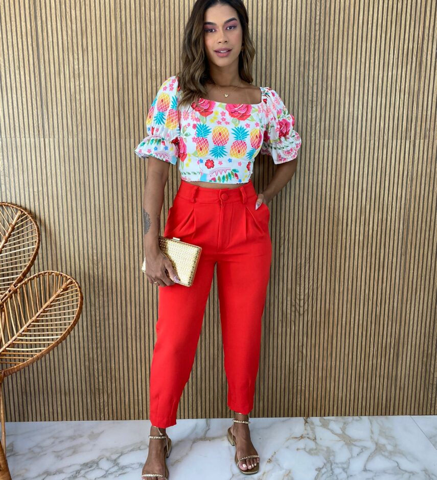 fernandaramosstore com br calca social feminina skinny vermelha 1