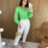 fernandaramosstore com br camisa feminina manga em longa com detalhes verde menta 1