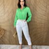 fernandaramosstore com br camisa feminina manga em longa com detalhes verde menta 5