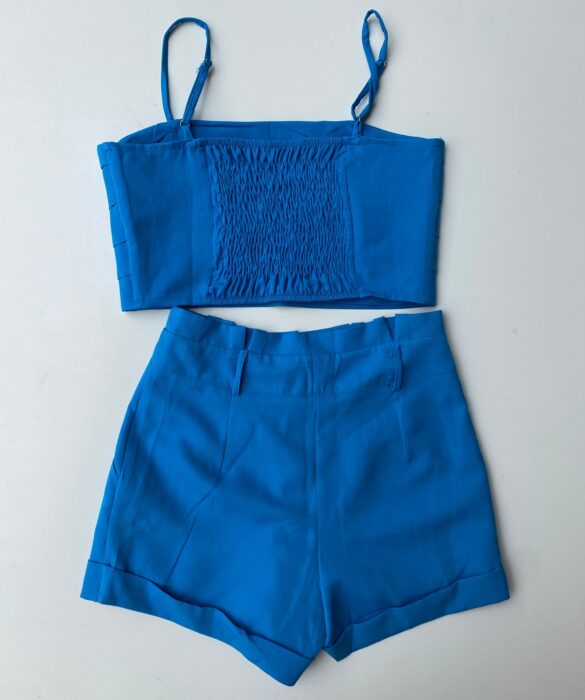 fernandaramosstore com br conjunto feminino cropped sem bojo short com pregas azul