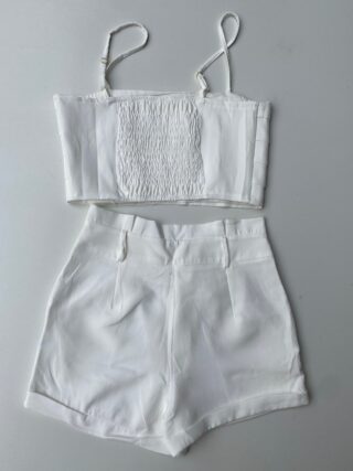 fernandaramosstore com br conjunto feminino cropped sem bojo short com pregas branco