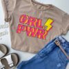 Cropped Feminino Manga Curta Bege Grl Pwr - Fernanda Ramos Store