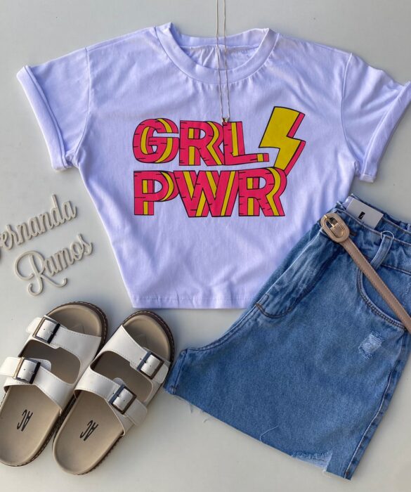 fernandaramosstore com br cropped feminino manga curta branco grl pwr