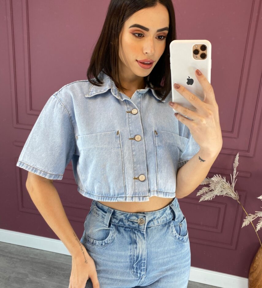 fernandaramosstore com br cropped feminino manga curta jeans com bolso 3