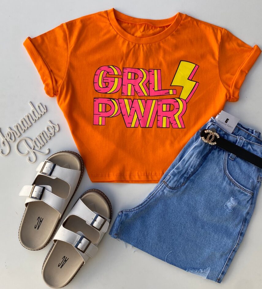 fernandaramosstore com br cropped feminino manga curta laranja grl pwr