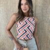 cropped feminino regata sem bojo basico estampado Fernanda ramos store