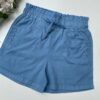 fernandaramosstore com br short feminino com elastico na cintura e amarracao e botoes azul 1