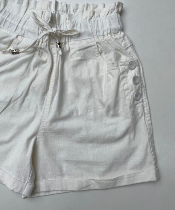 fernandaramosstore com br short feminino com elastico na cintura e amarracao e botoes off white