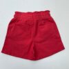 Short Feminino com Elástico na Cintura e Amarração e Botões Vermelho - Fernanda Ramos Store