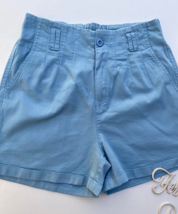 fernandaramosstore com br short feminino sarja com detalhe em pregas azul bebe 1