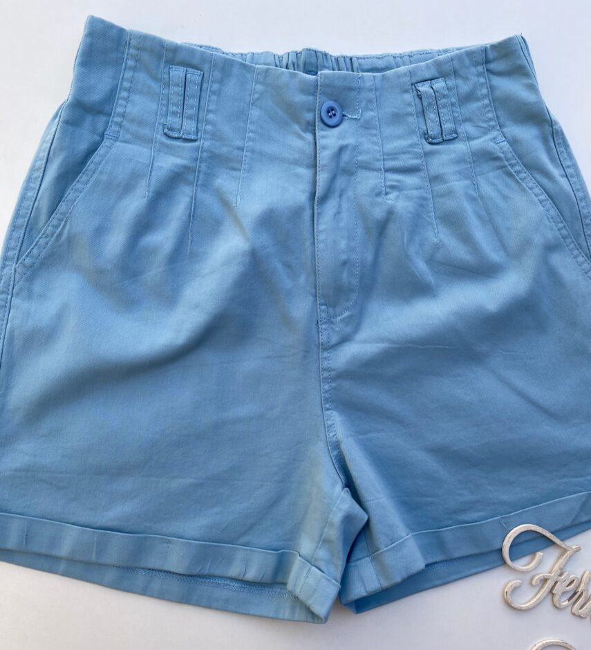 fernandaramosstore com br short feminino sarja com detalhe em pregas azul bebe 1