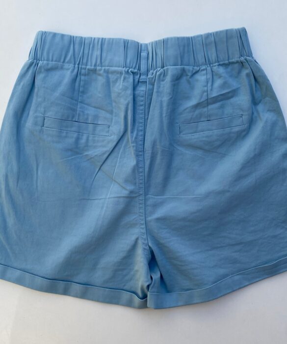 fernandaramosstore com br short feminino sarja com detalhe em pregas azul bebe 2