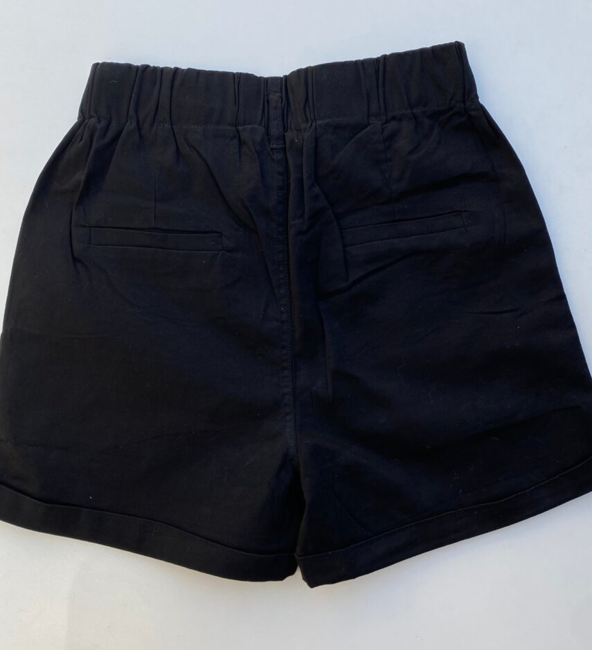 fernandaramosstore com br short feminino sarja com detalhe em pregas preto 2