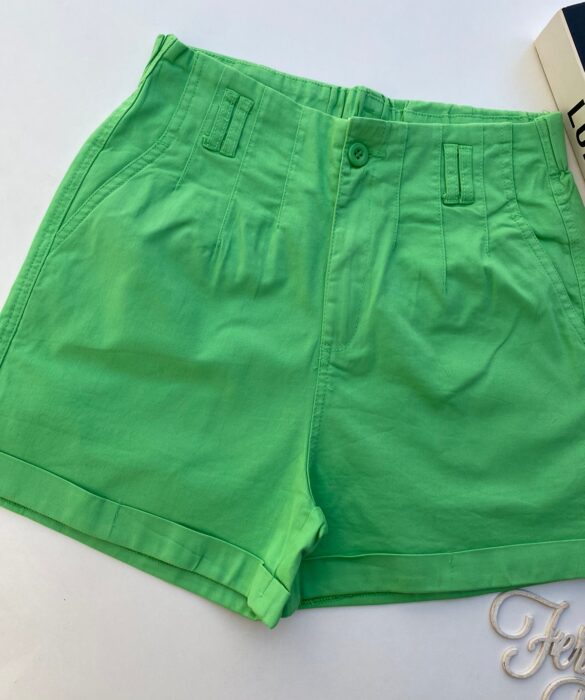 fernandaramosstore com br short feminino sarja com detalhe em pregas verde