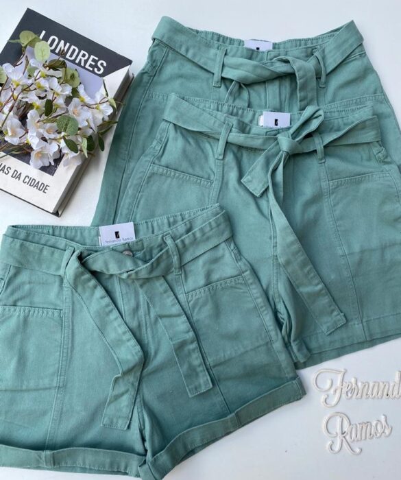 fernandaramosstore com br short jeans feminino com amarracao verde oliva 51132 1