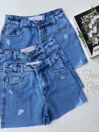 Short Jeans Feminino Hot Pants Daniela 19501 Fernanda Ramos Store