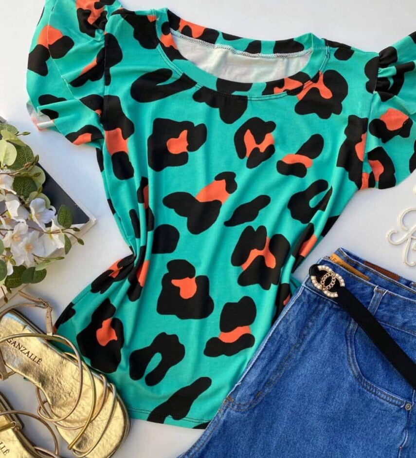fernandaramosstore com br t shirt manga babado fundo verde agua estampa animal print 1