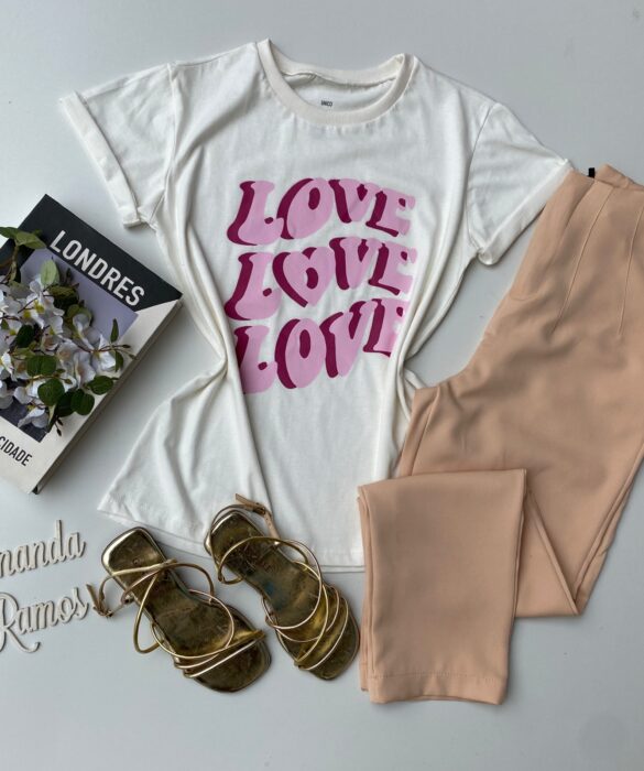 fernandaramosstore com br t shirt manga curta off white estampa love rosa