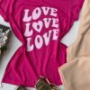 fernandaramosstore com br t shirt manga curta pink estampa love rosa 1