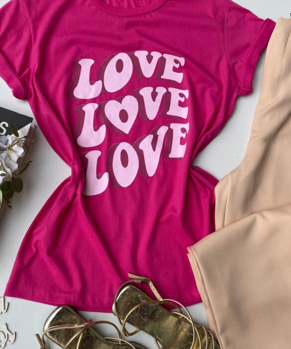 fernandaramosstore com br t shirt manga curta pink estampa love rosa 1