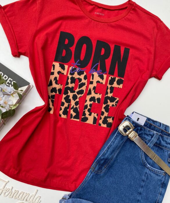 fernandaramosstore com br t shirt manga curta plus size born free vermelha 1