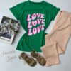 fernandaramosstore com br t shirt manga curta verde estampa love rosa 2