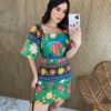 fernandaramosstore com br vestido curto com bojo amarracao atras estampa tropical fundo verde