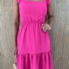 Vestido Curto com Bojo Pipoquinha Pink - Fernanda Ramos Store